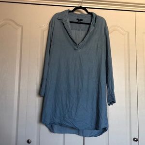 Gap Chambray Shirt Dress